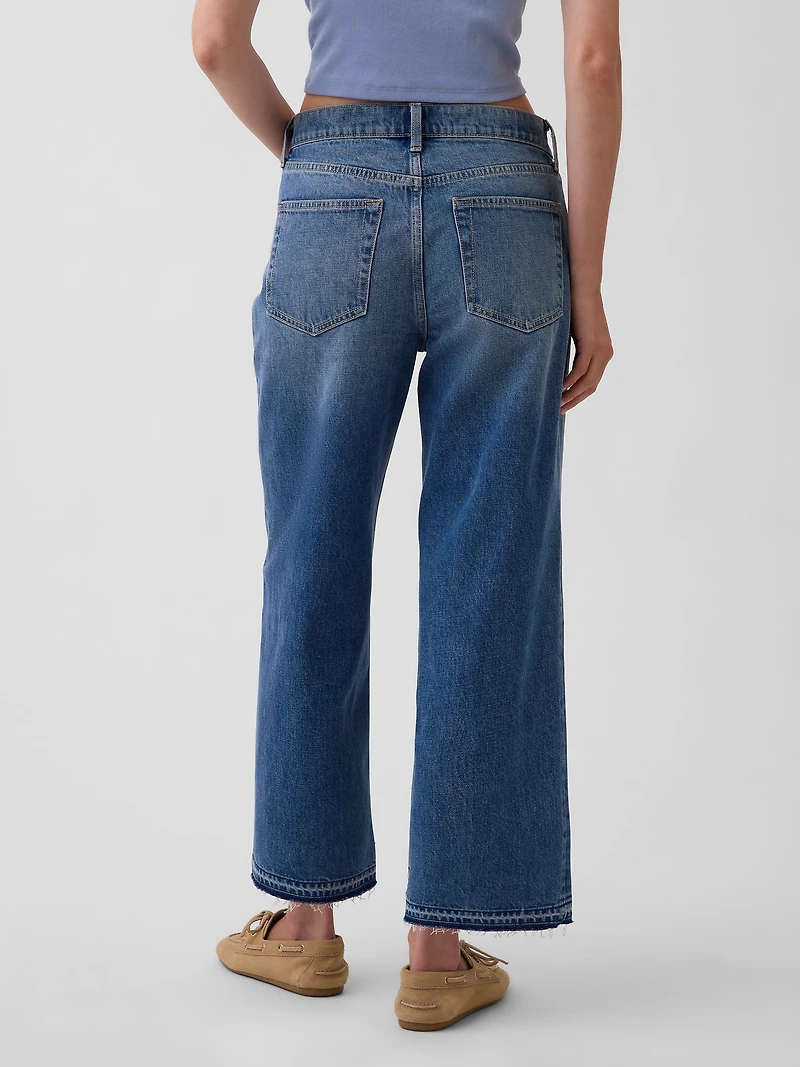 Low Slung Relaxed Crop Jeans