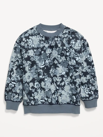 Printed Oversized Crew-Neck Sweatshirt for Boys