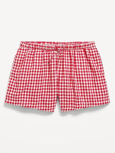 Printed Linen-Blend Shorts for Girls