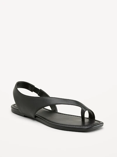 Asymmetrical Toe-Strap Sandals for Women