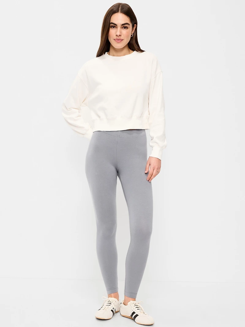 High-Waisted Jersey Fashion Layering Leggings