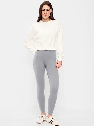 High-Waisted Jersey Fashion Layering Leggings