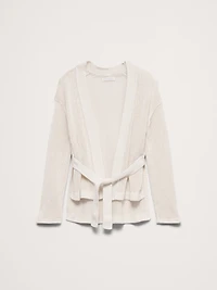 Heirloom Linen Wrap Cardigan