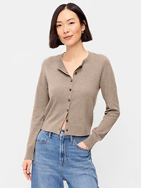 SoSoft Lite Cropped Crew-Neck Cardigan