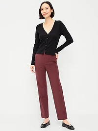 High-Waisted Pixie Straight Pants