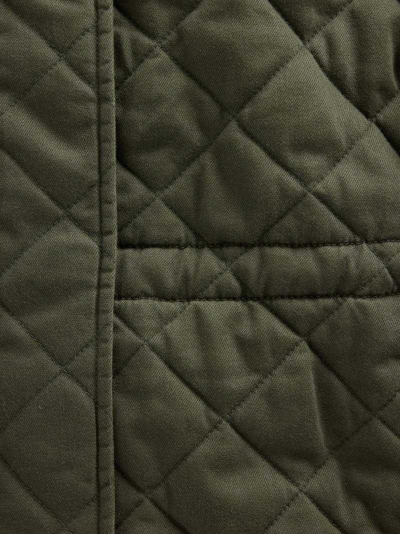 Quilted Cinched Field Jacket