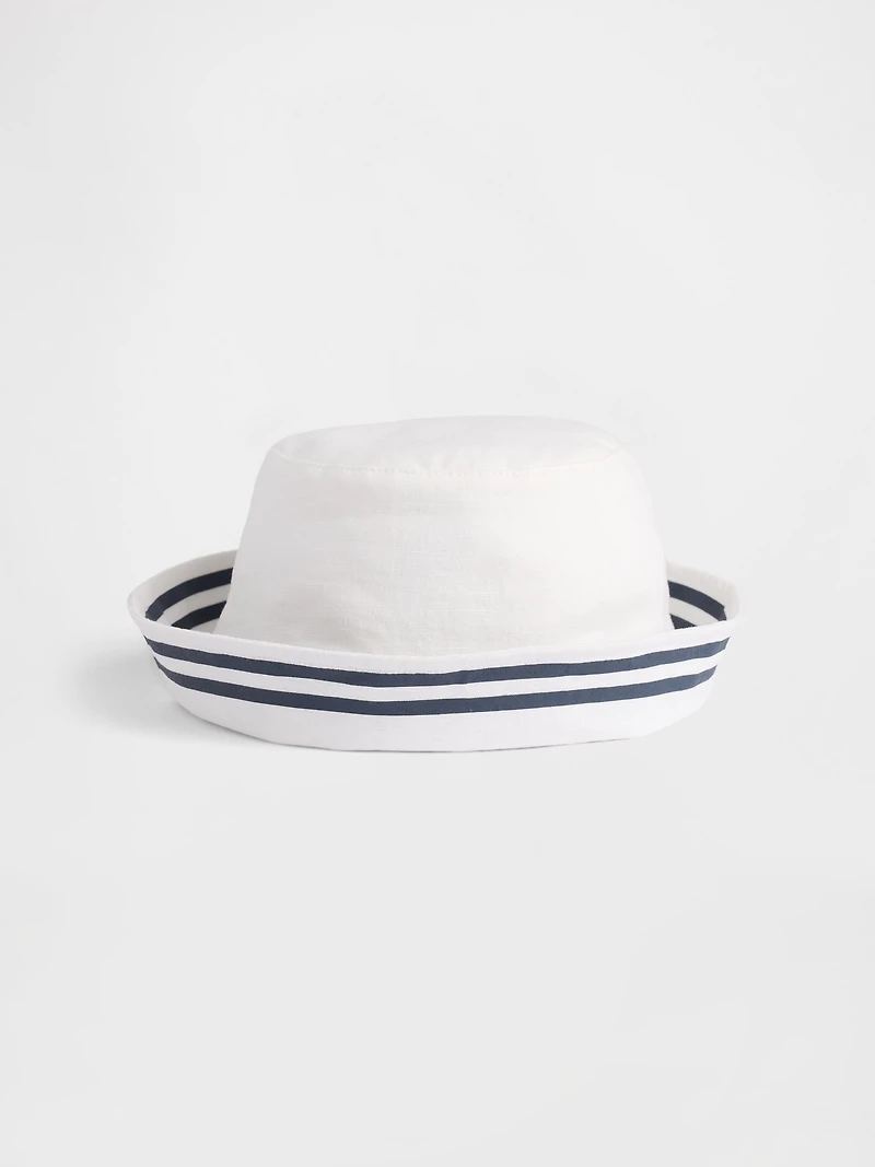 Baby Linen-Cotton Sailor Bucket Hat