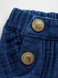 Baby Cotton Gauze Denim Sailor Bloomers