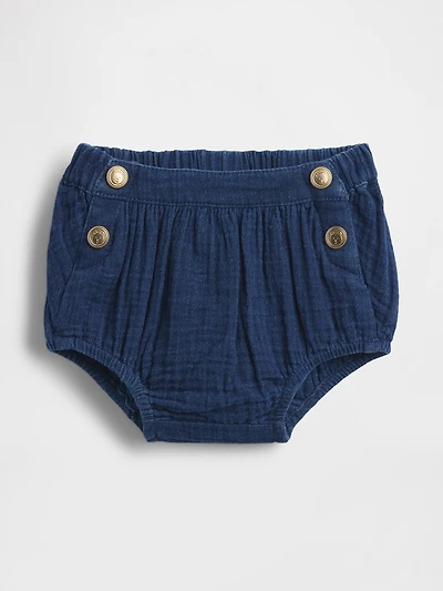 Baby Cotton Gauze Denim Sailor Bloomers