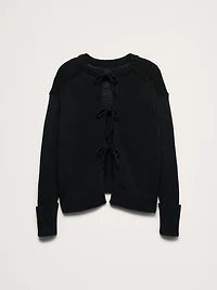 Cotton Tie-Back Sweater