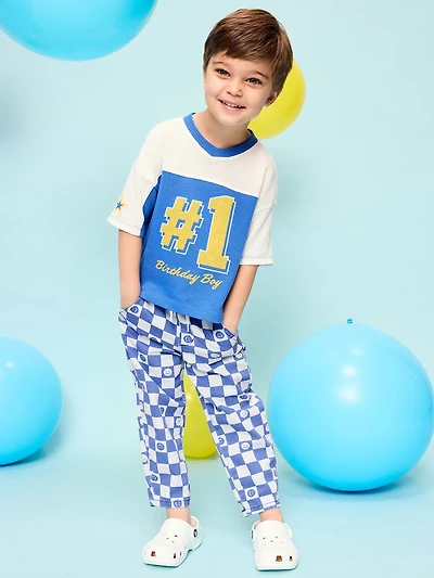 Pull-On Barrel-Leg Pants for Toddler Boys