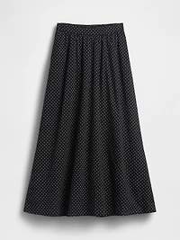 Dotted Voile Maxi Skirt