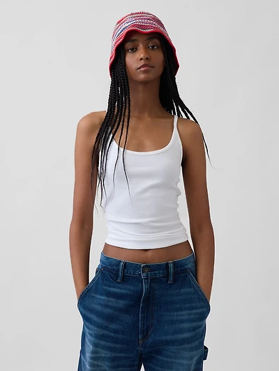 Knit Stripe Bucket Hat