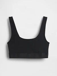 Organic Stretch Cotton Logo Bralette