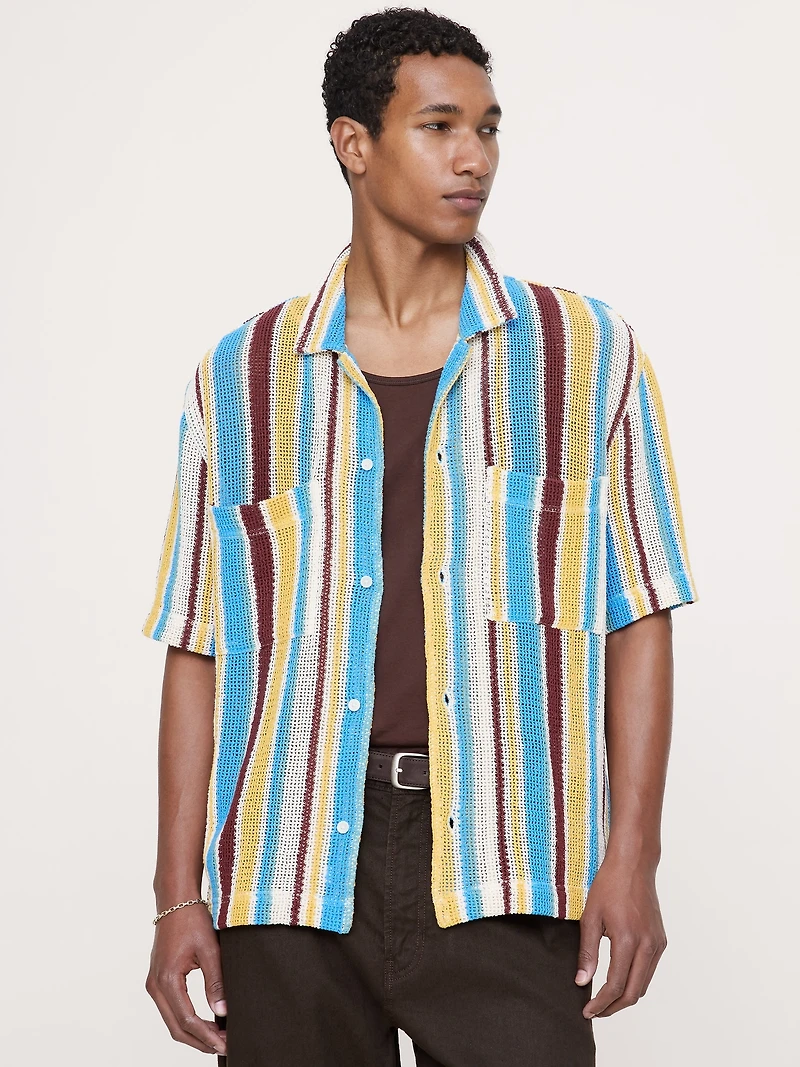 Cotton Mesh Resort Shirt