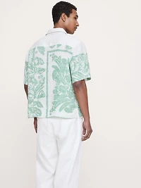 Relaxed-Fit Printed Linen Resort Shirt