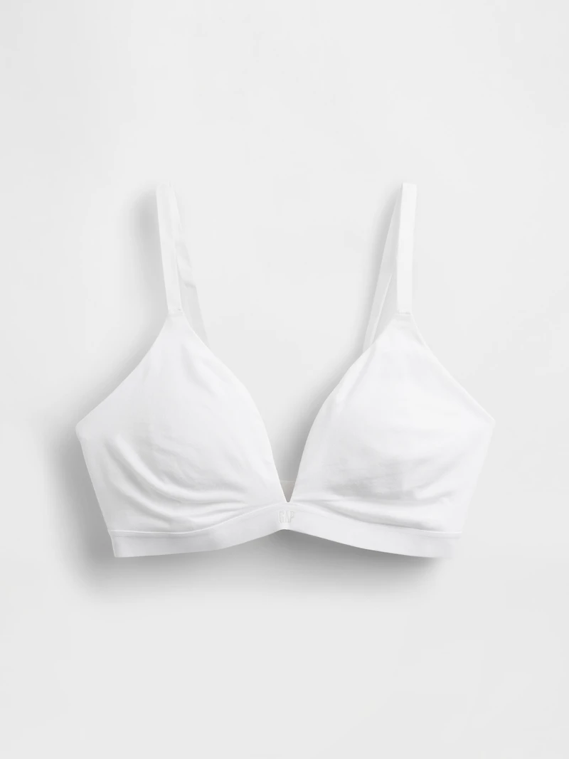 Organic Stretch Cotton Triangle Bra