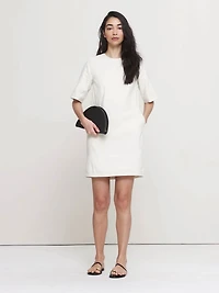 Linen-Viscose Shift Dress