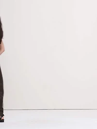 Viscose-Linen Drop-Waist Maxi Dress
