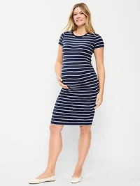 Robe moulante à manches courtes de maternit