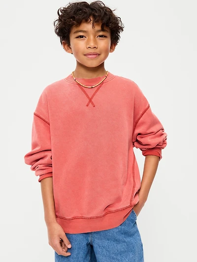 Oversized Fleece Sweatshirt for Boys