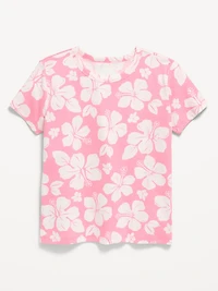 Softest Printed Short-Sleeve T-Shirt for Girls