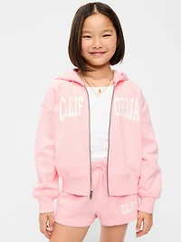 Favorite Fleece Graphic Zip-Front Hoodie for Girls