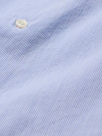 Slim-Fit Linen-Cotton Dress Shirt