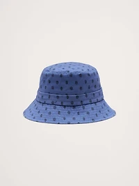 Cotton Bucket Hat With Tie