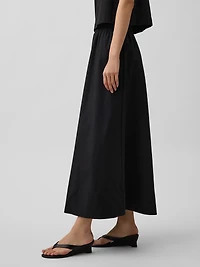 Poplin Maxi Skirt