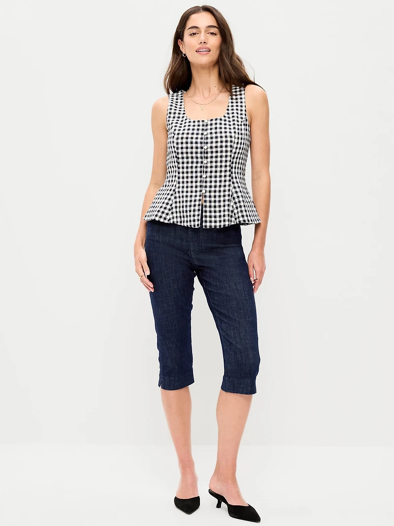 High-Waisted Pixie Capri Pants