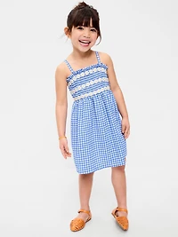 Sleeveless Smocked Dress for Toddler Girls