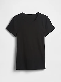 Pointelle Crewneck T-Shirt