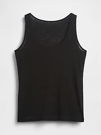 Linen-Blend Tank Top