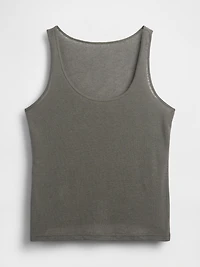 Linen-Blend Tank Top