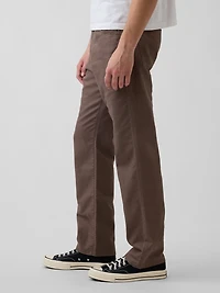 Linen-Cotton Relaxed Straight Pants