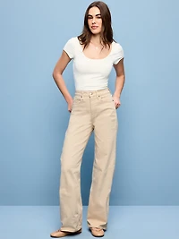Extra High-Waisted Wide-Leg Jeans