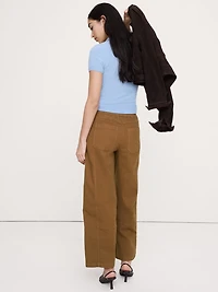 Mid-Rise Relaxed Painter Pull-On Pant