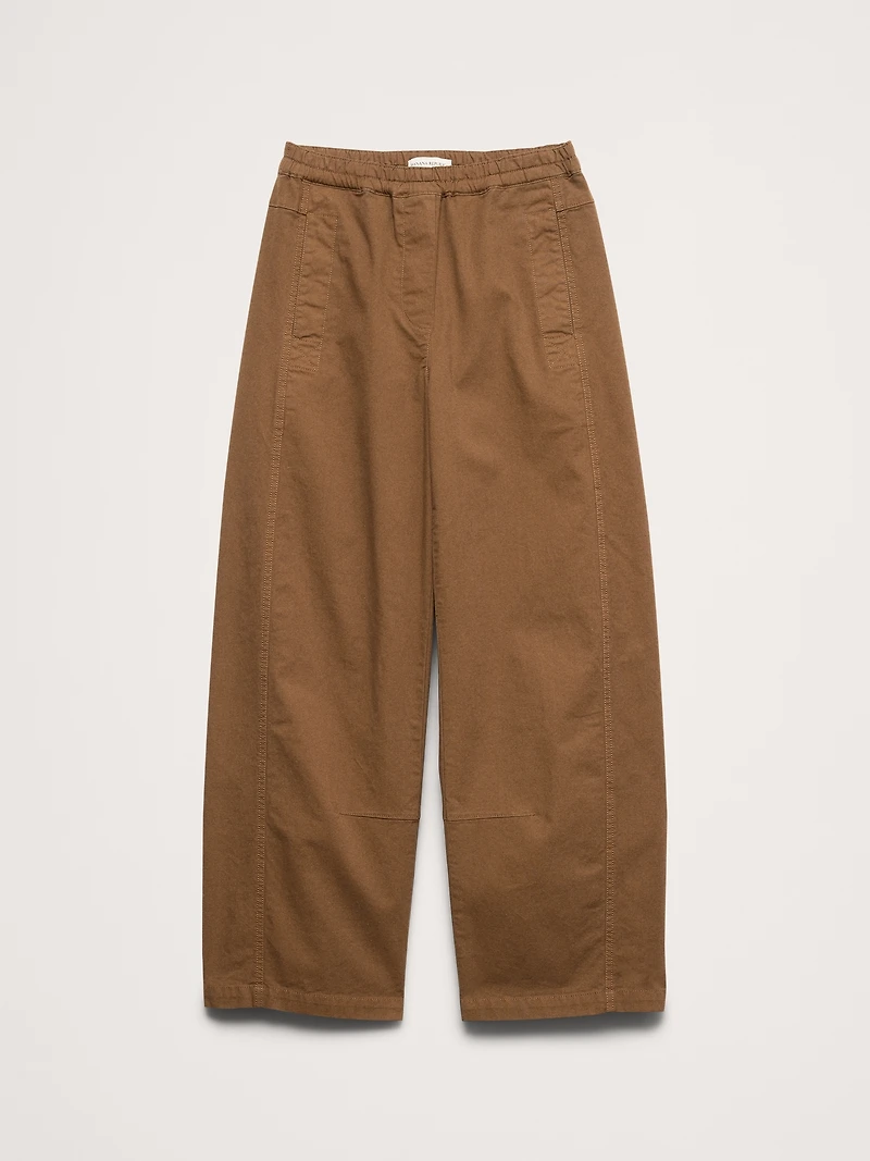 Mid-Rise Relaxed Painter Pull-On Pant