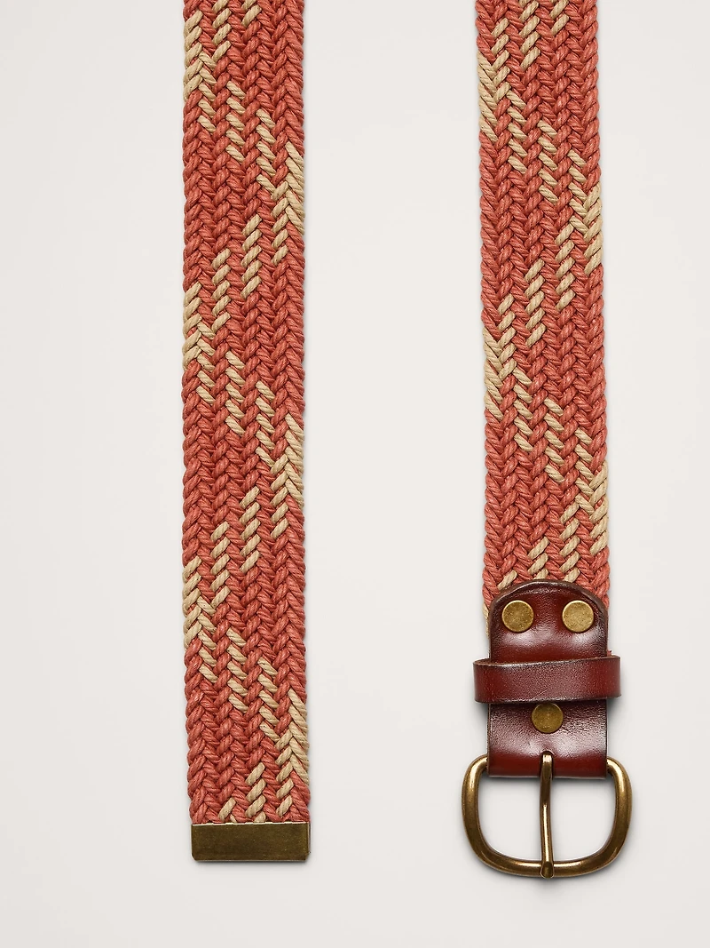 Braided Cotton Canvas Belt