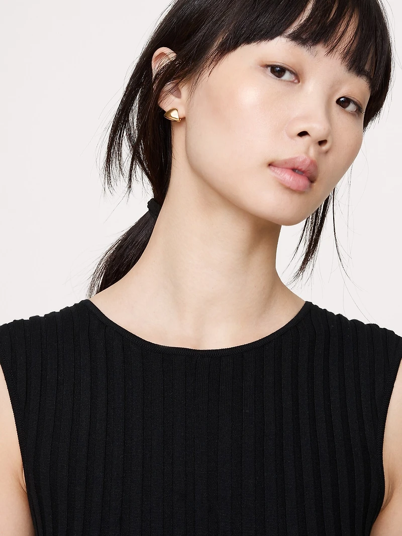 Triangular Half-Hoop Earrings