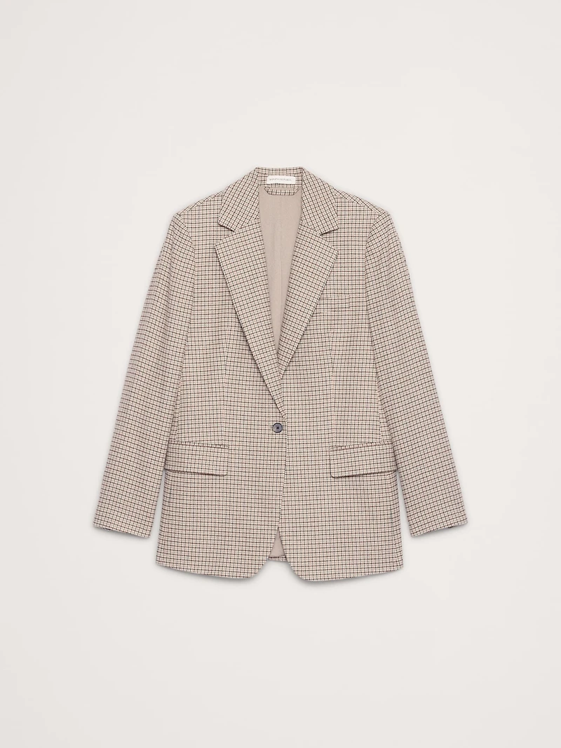 Boyfriend Italian Flannel Blazer