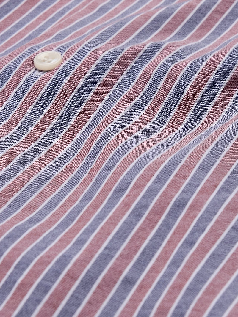 Slim-Fit Linen-Cotton Dress Shirt