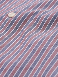 Slim-Fit Linen-Cotton Dress Shirt