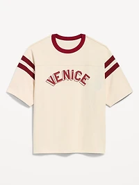 Heavyweight Short-Sleeve Football-Style T-Shirt