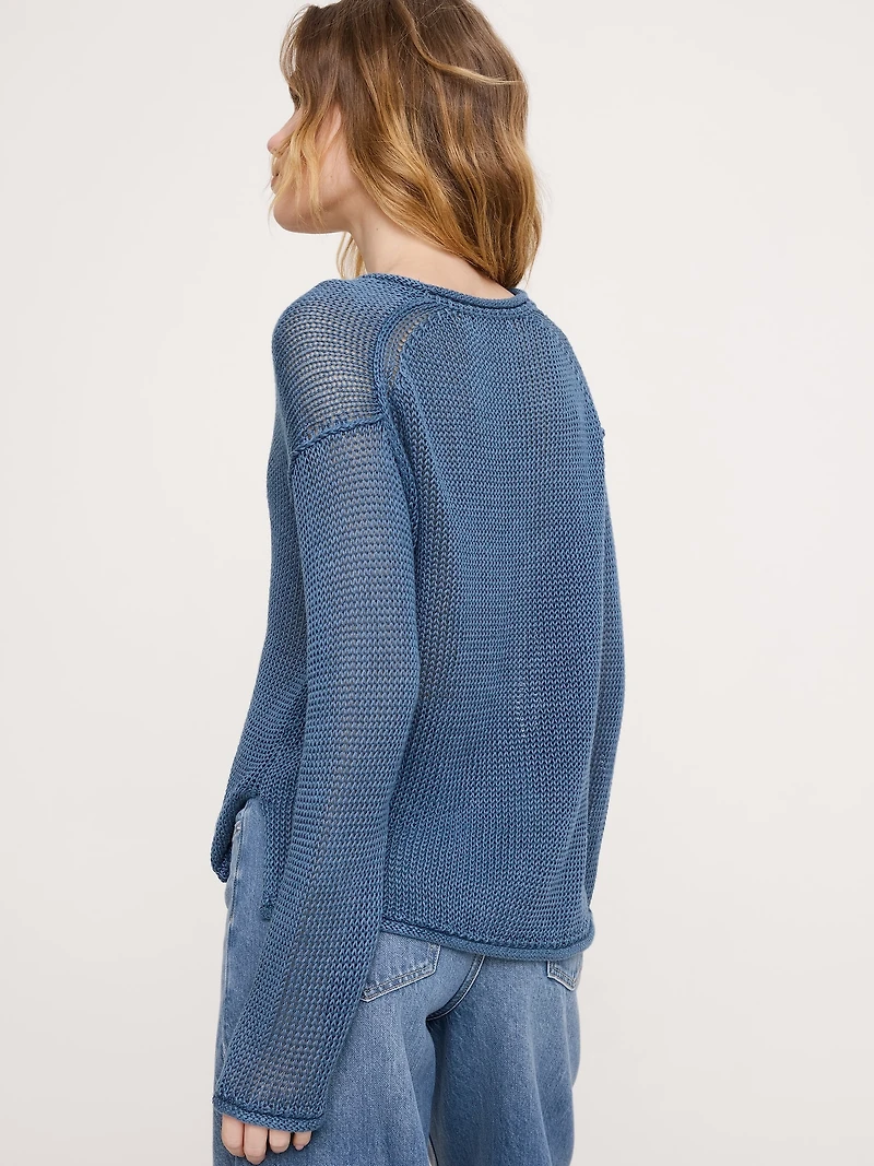 Heirloom Linen V-Neck Sweater