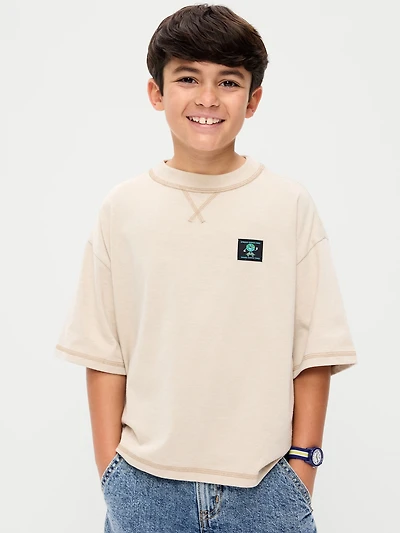 Oversized Boxy Short-Sleeve T-Shirt for Boys