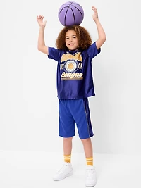 Below Knee Baggy Mesh Basketball Shorts for Boys