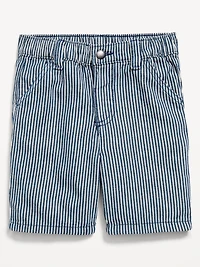 Baggy Striped Carpenter Jean Shorts for Toddler Boys