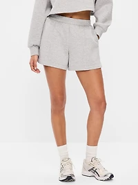 High-Waisted Bounce Fleece Shorts - 5-inch inseam